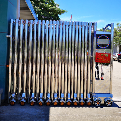 汕尾赤岭精恒磨练工程装置304不锈钢伸缩门