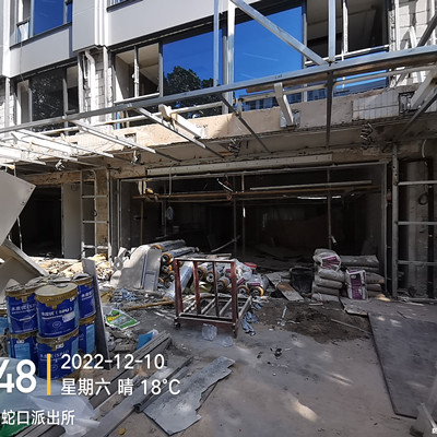 深圳蛇口派出所装置松下自动感应玻璃门